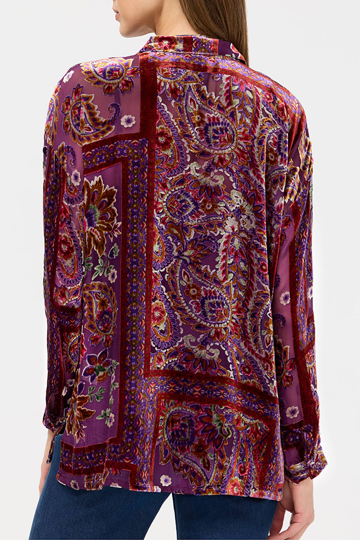 Ornate Paisley Printed Top