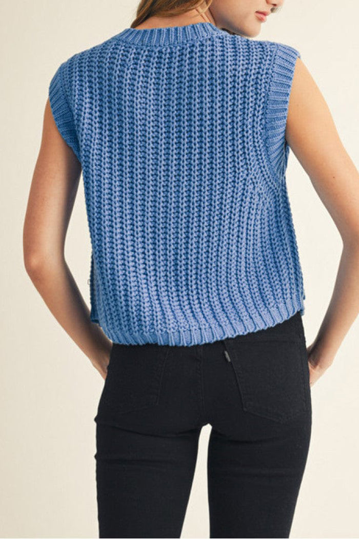 Casual Knitted Button Vest