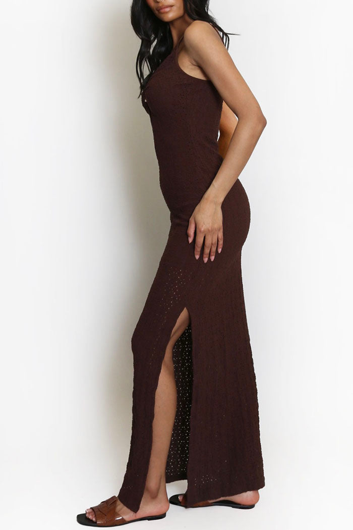 Golden Ring Cut Out Suspender Dress