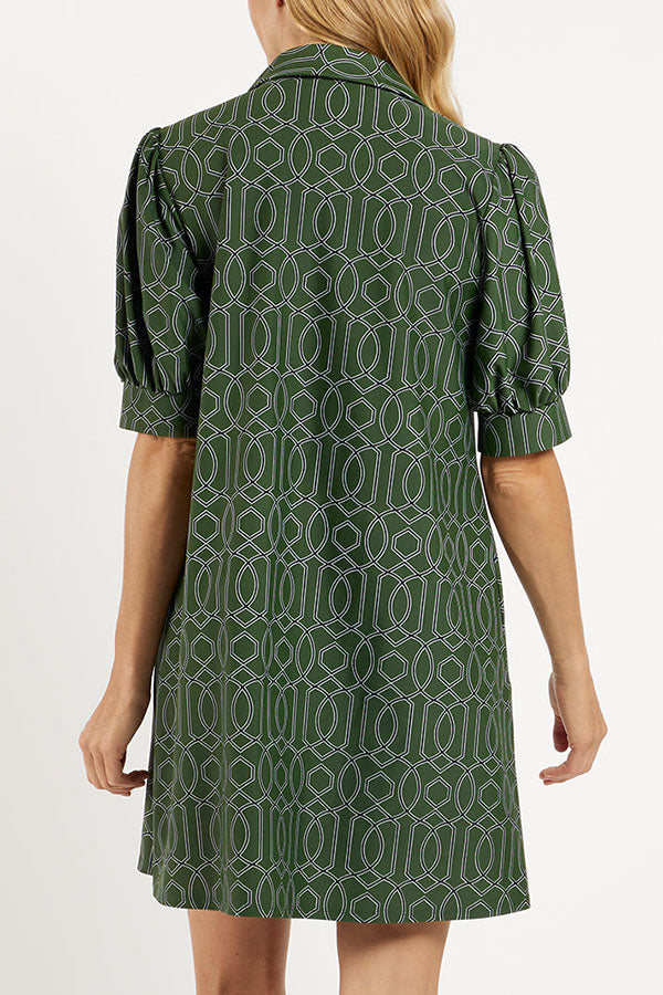 Casual Geometric Pattern Dress