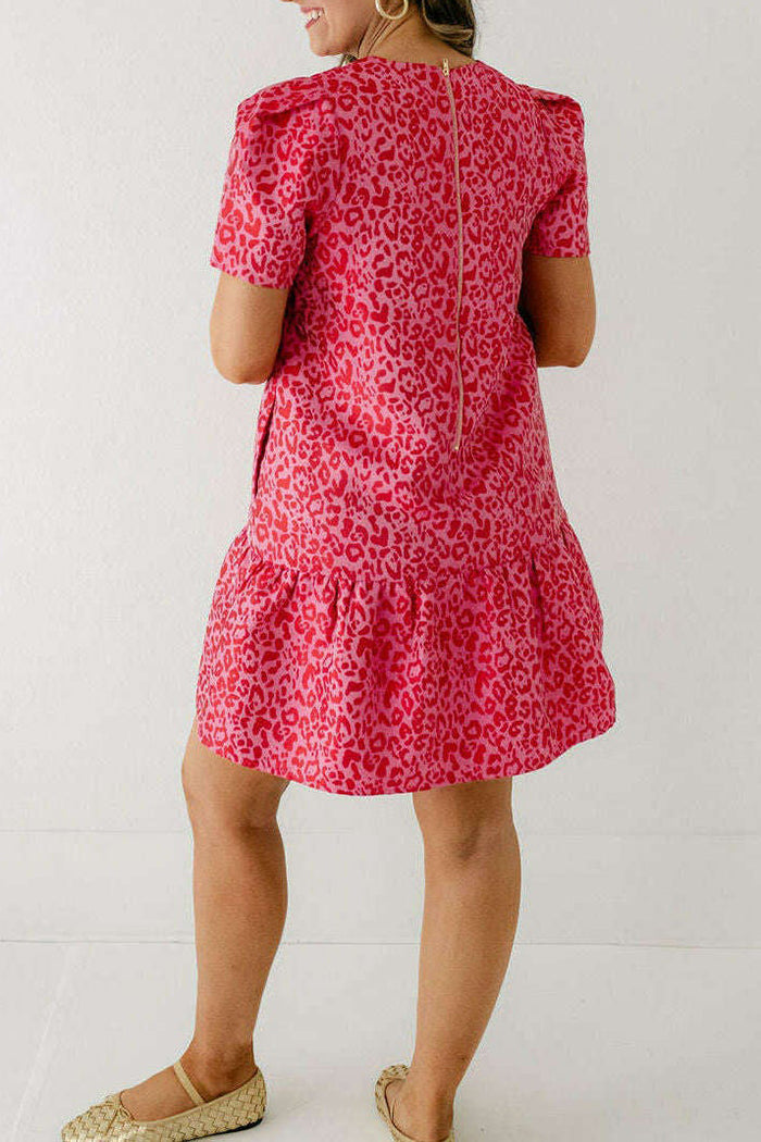 Casual Animal Pattern Dress
