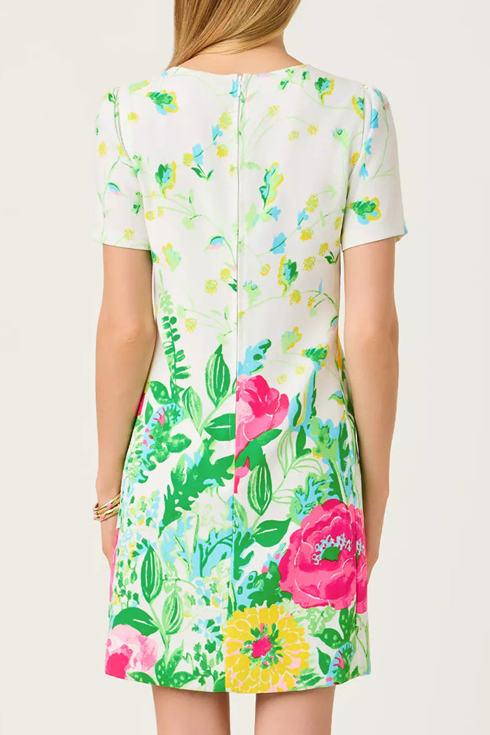 Short Sleeve Pocket Floral Dress