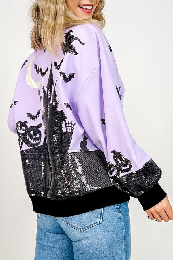 Casual Halloween House Sweatshirt