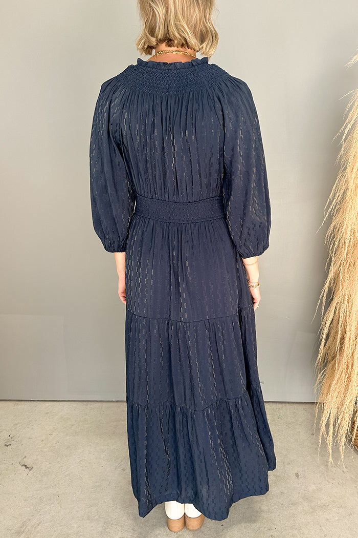 Lace-Up Stretc Waist Dress