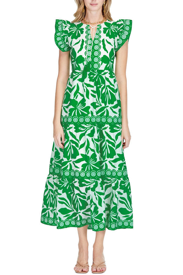 Ruffles Tiered Maxi Dress