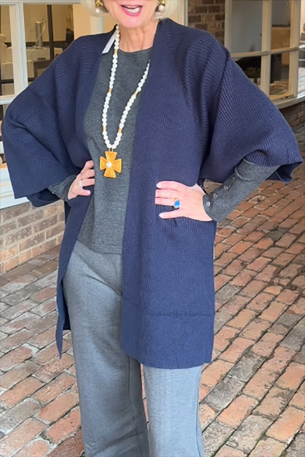 Solid Color Knitted Sweater