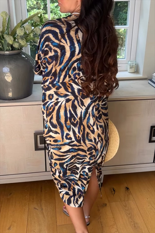 Casual Animal Pattern Dress