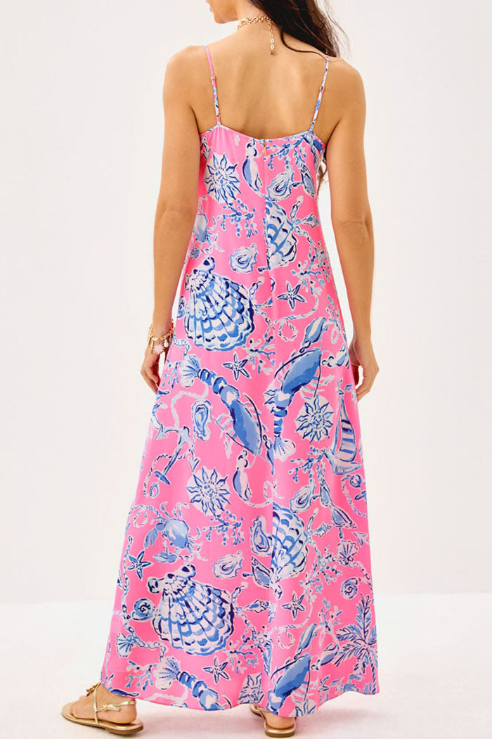 Casual Multi-Print Sling Dress