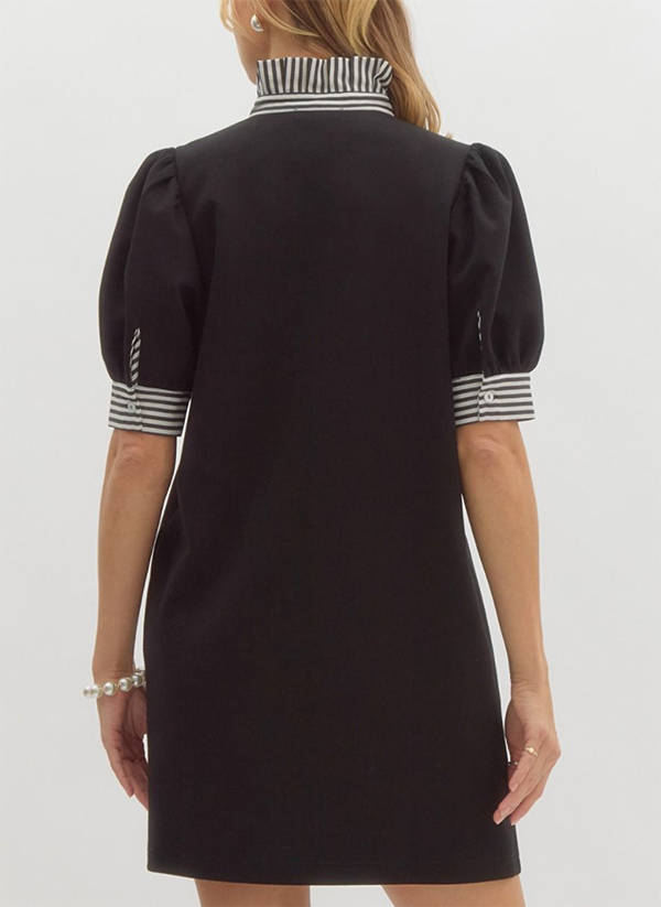 Sadie Stripe Collar Mini Dress