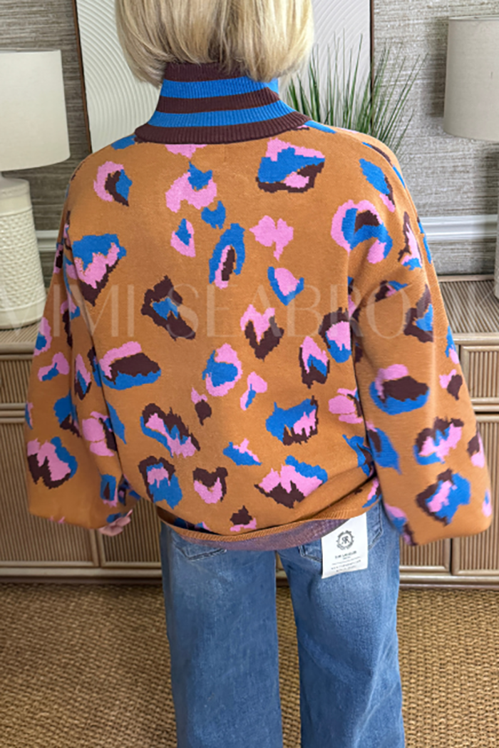 Casual Graffiti Pattern Sweater
