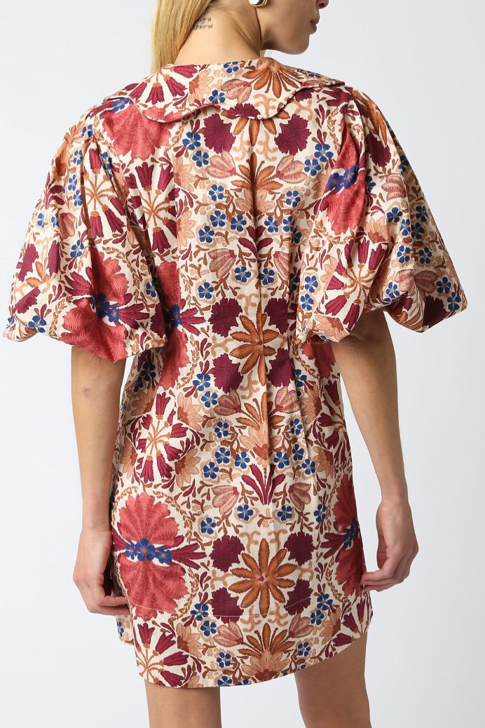 Doll Collar Floral Dress