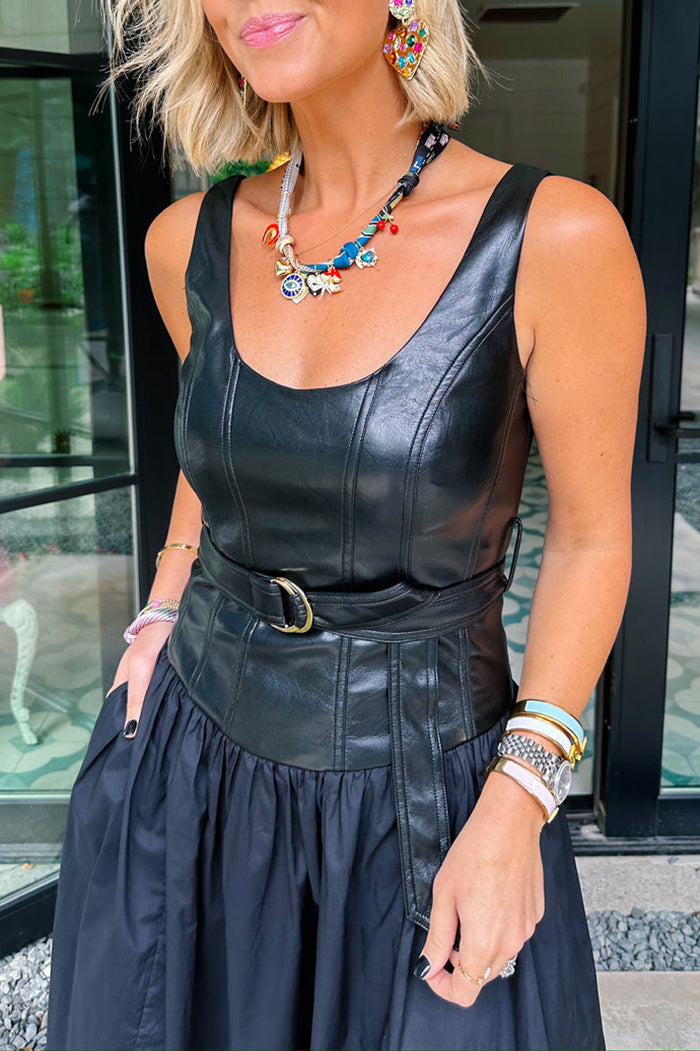 The Night Is Hers Leather Dress