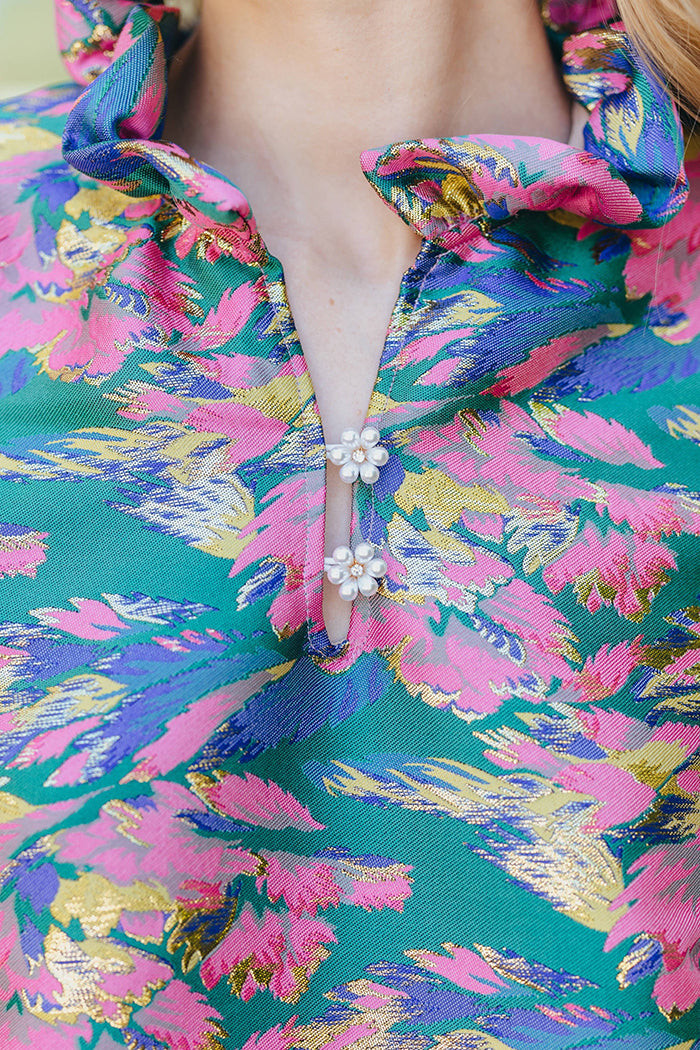 Casual Baroque Floral Dress