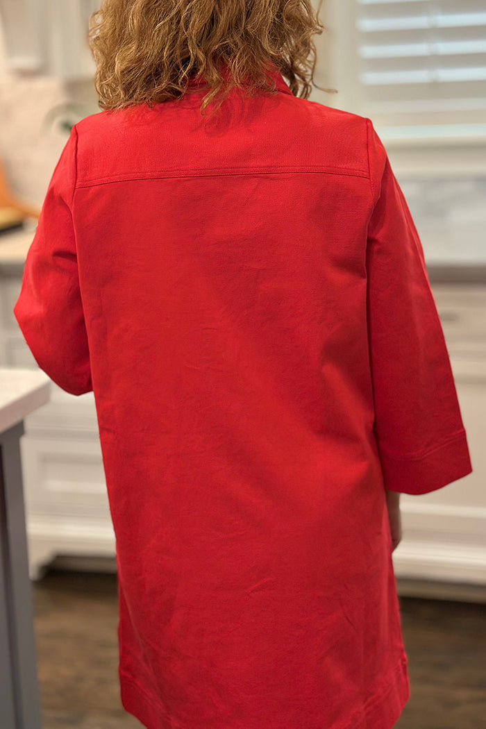 Casual Button Pocket Dress