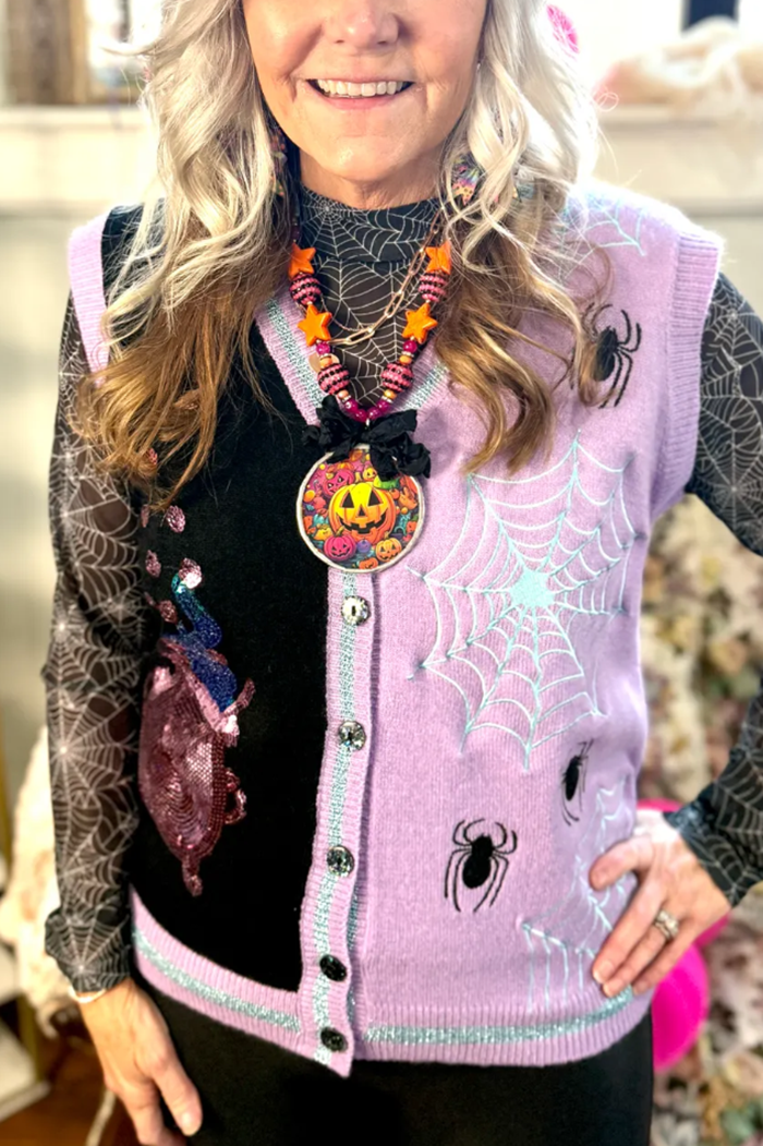 Sequins Cauldron Sleeveless Vest