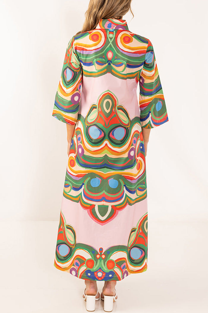 Printed Pocket Maxi Dress