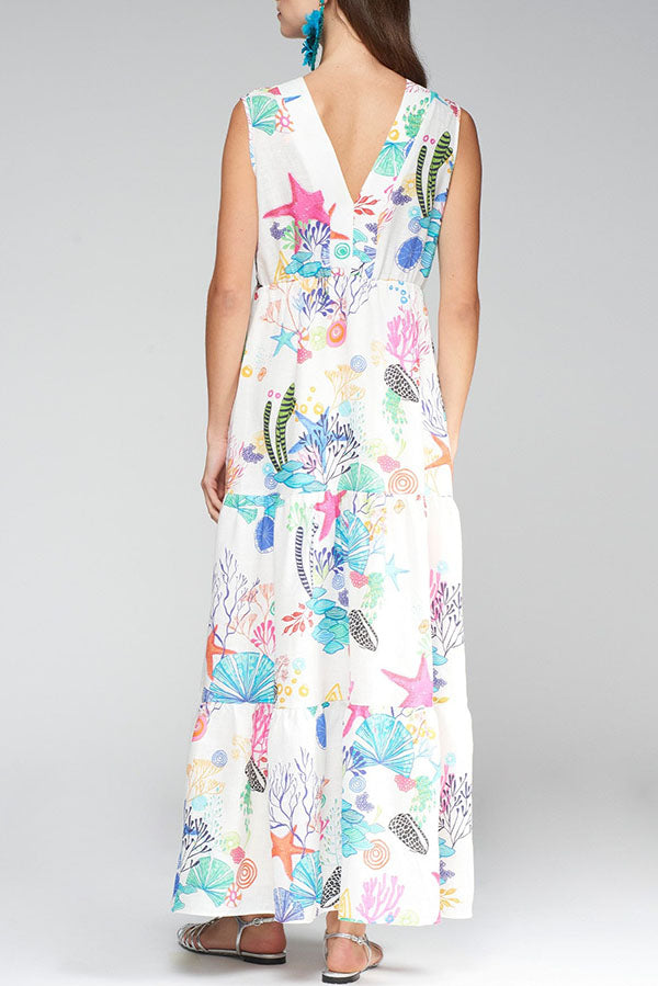 Linen Pocket Maxi Dress