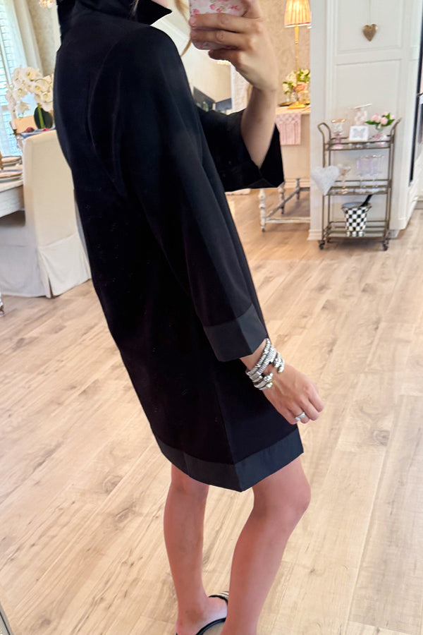 Solid Color Shirt Dress