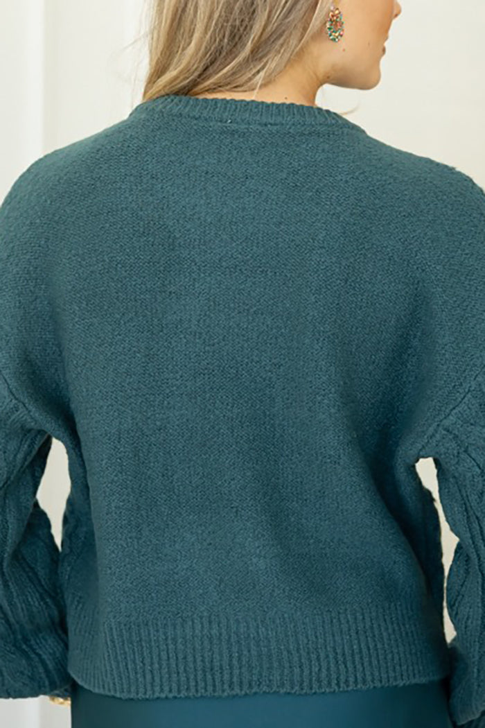 Casual Cable-Knit Sweater