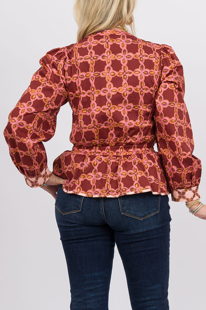 Casual Bold Printed Top