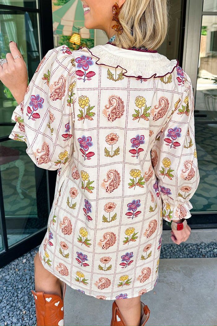 Paisley Petal Parade Dress