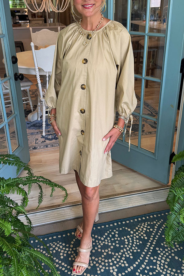 Casual Button Down Dress