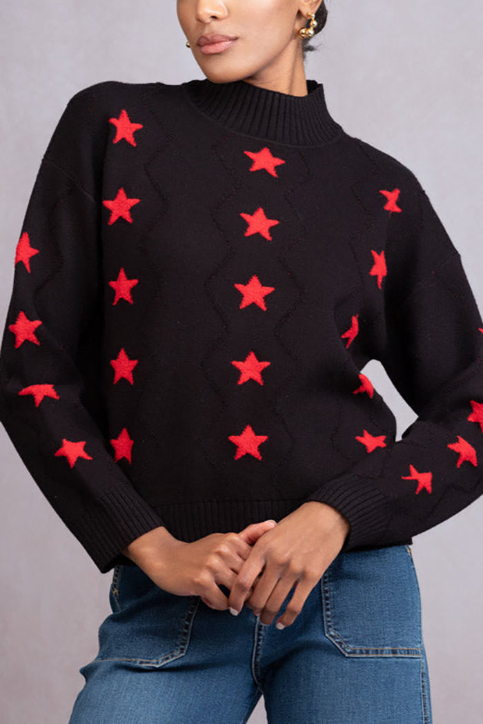 Casual Star Pattern Sweater