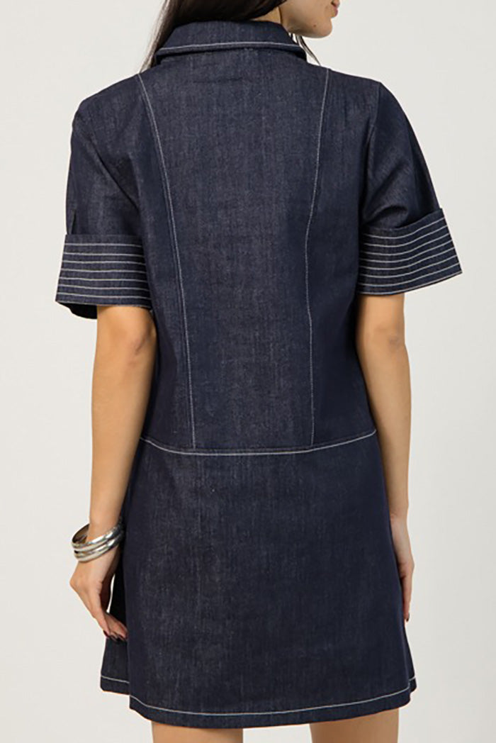 Stitch Detail Pullover Dress