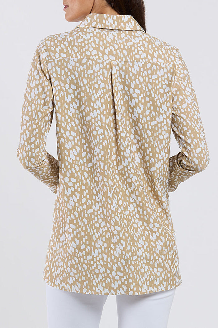 Beige Spotted Popover Top