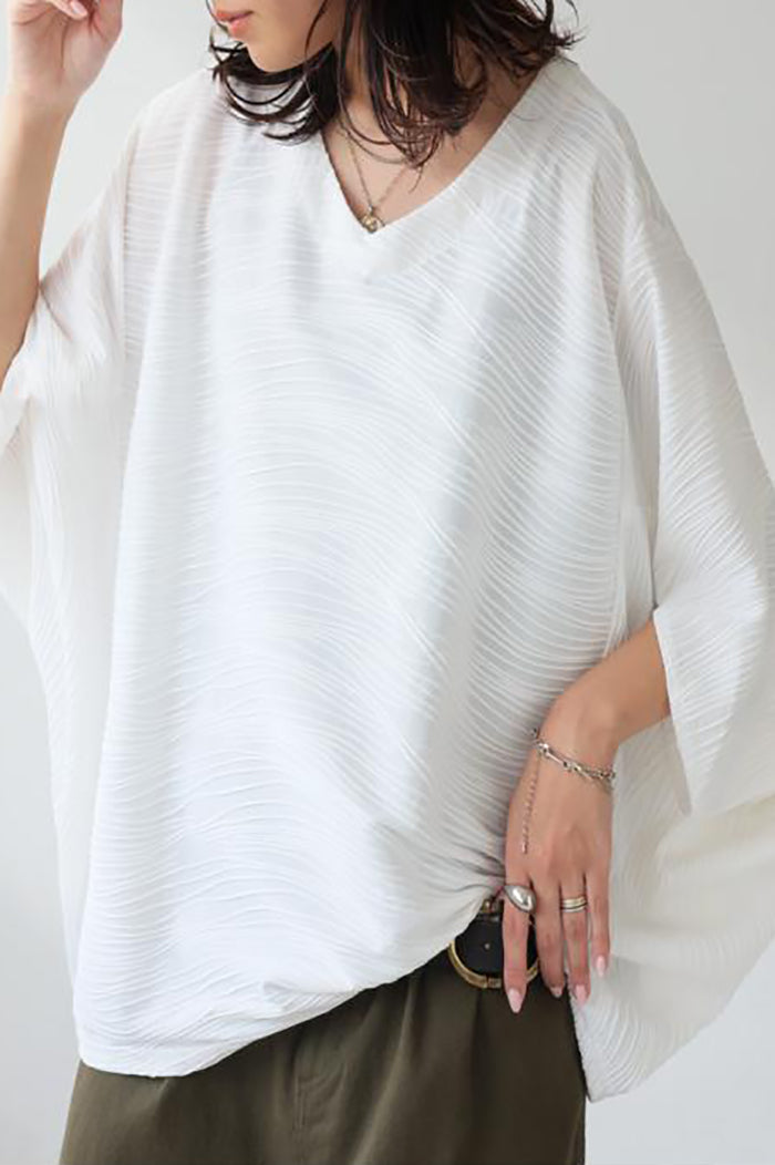 Casual Textured Solid Top
