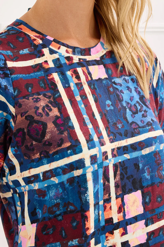 Animal Tartan A-line Dress