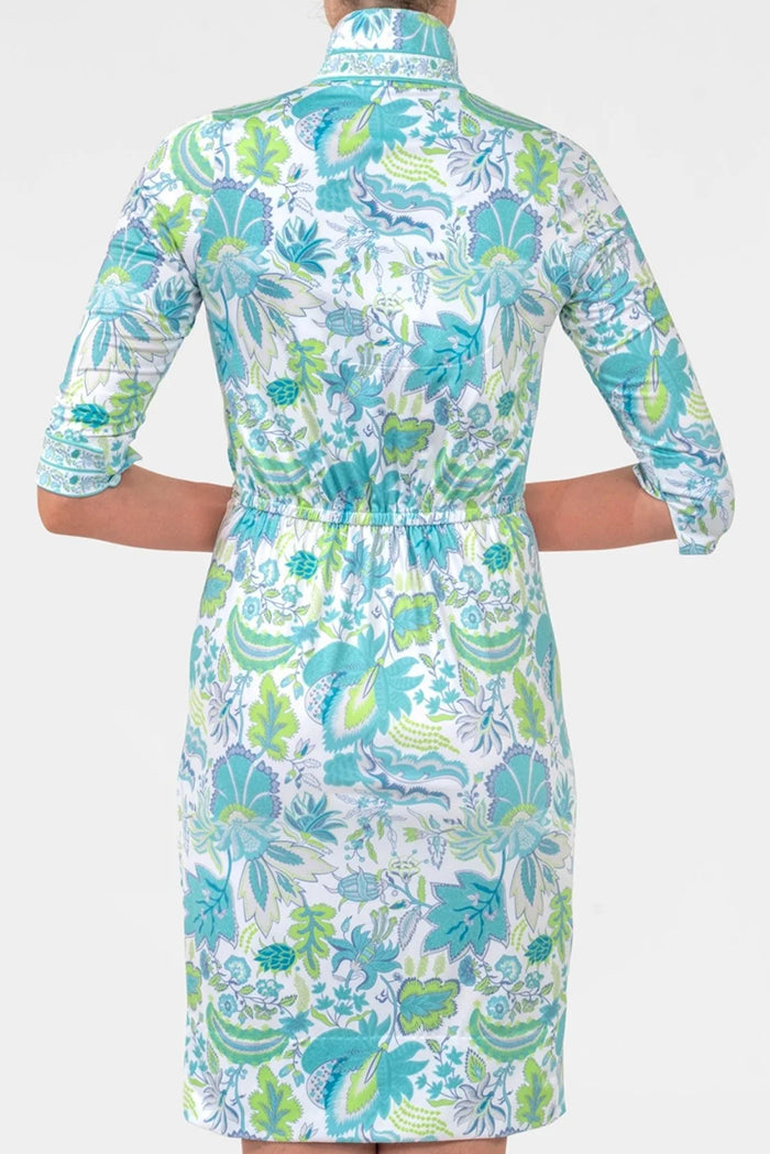 Floral Twist Front Sheath Dress