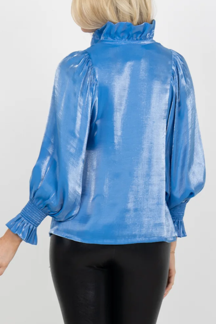 Casual Ruffles Collar Top