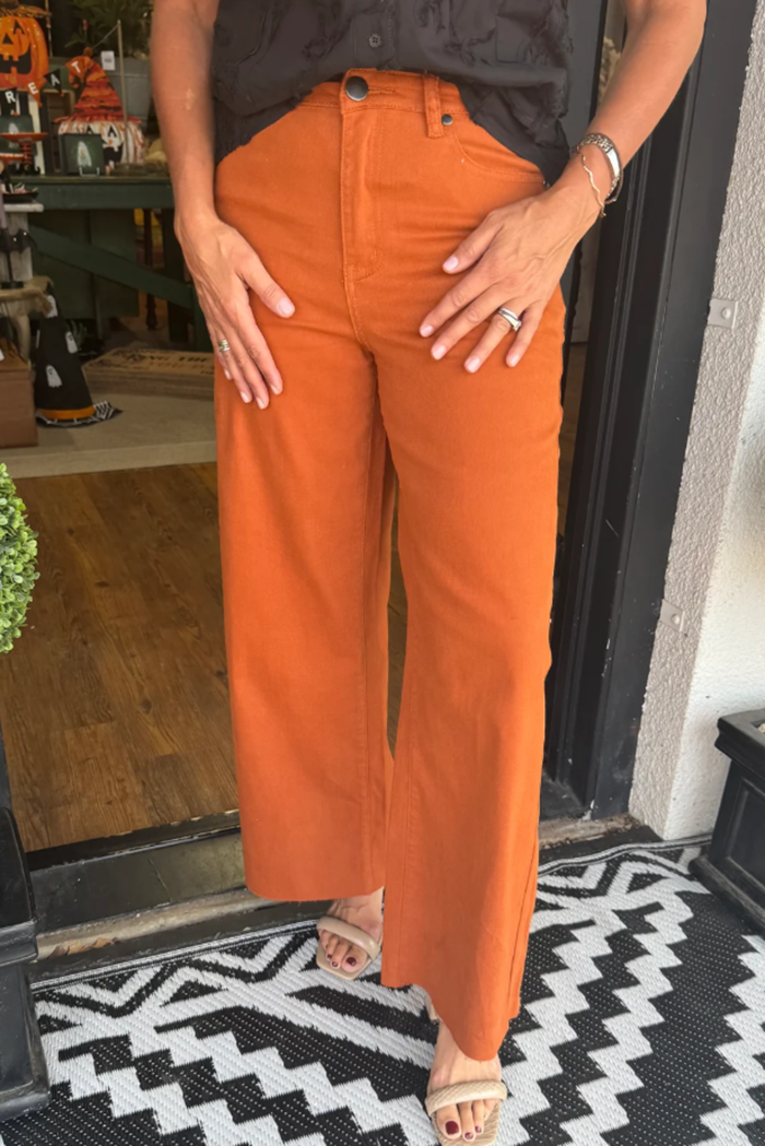 Casual Solid Color Pocket Jeans