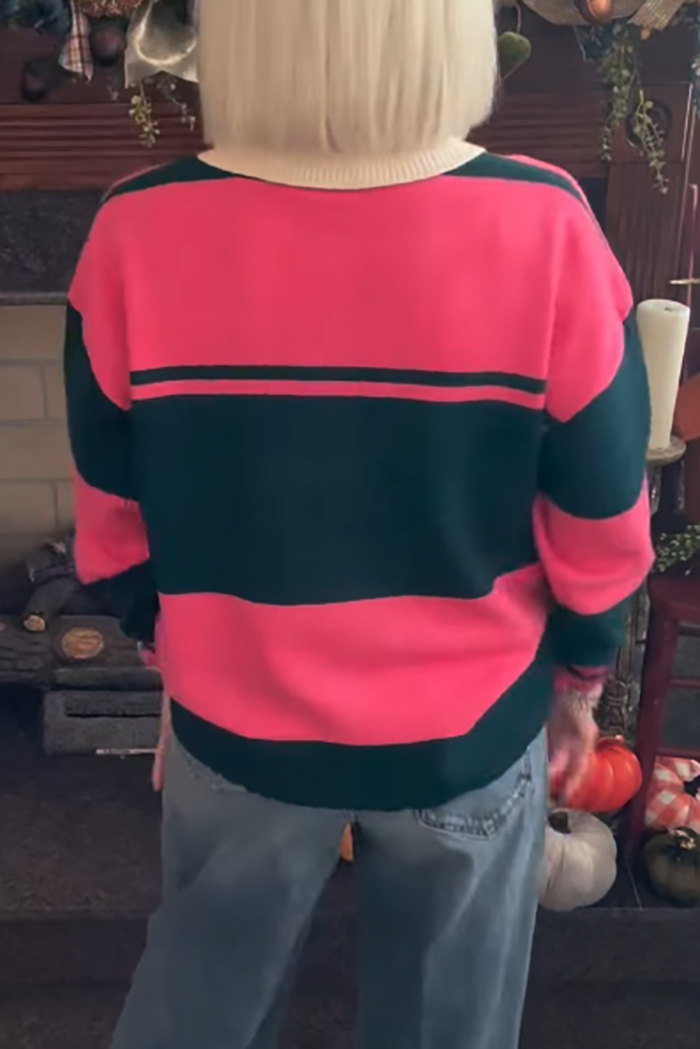 Casual Striped Soft Sweater