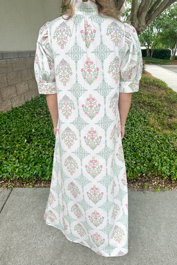 Floral Button Down Maxi Dress