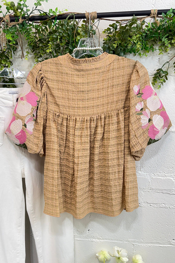 Puff Sleeve Floral Top