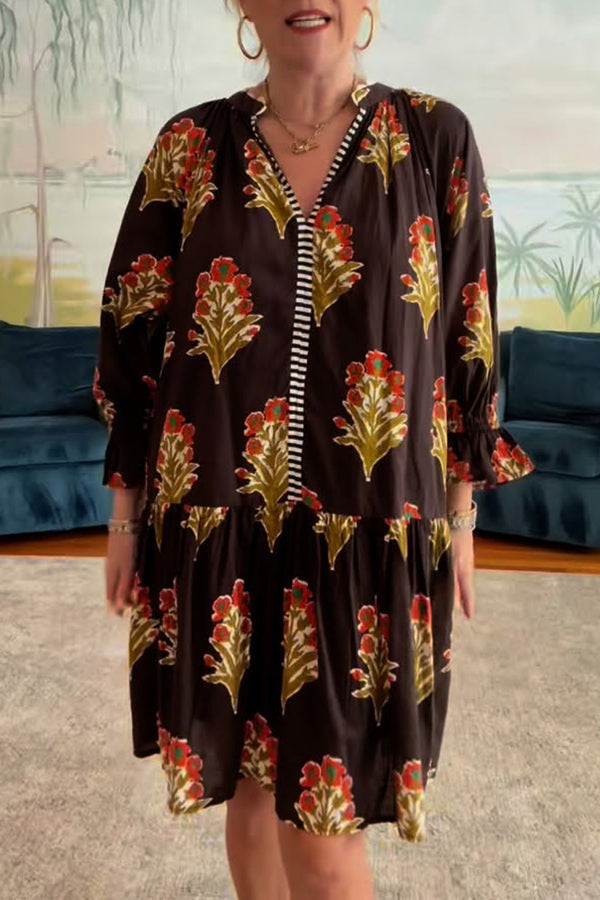 Casual Floral Pattern Dress