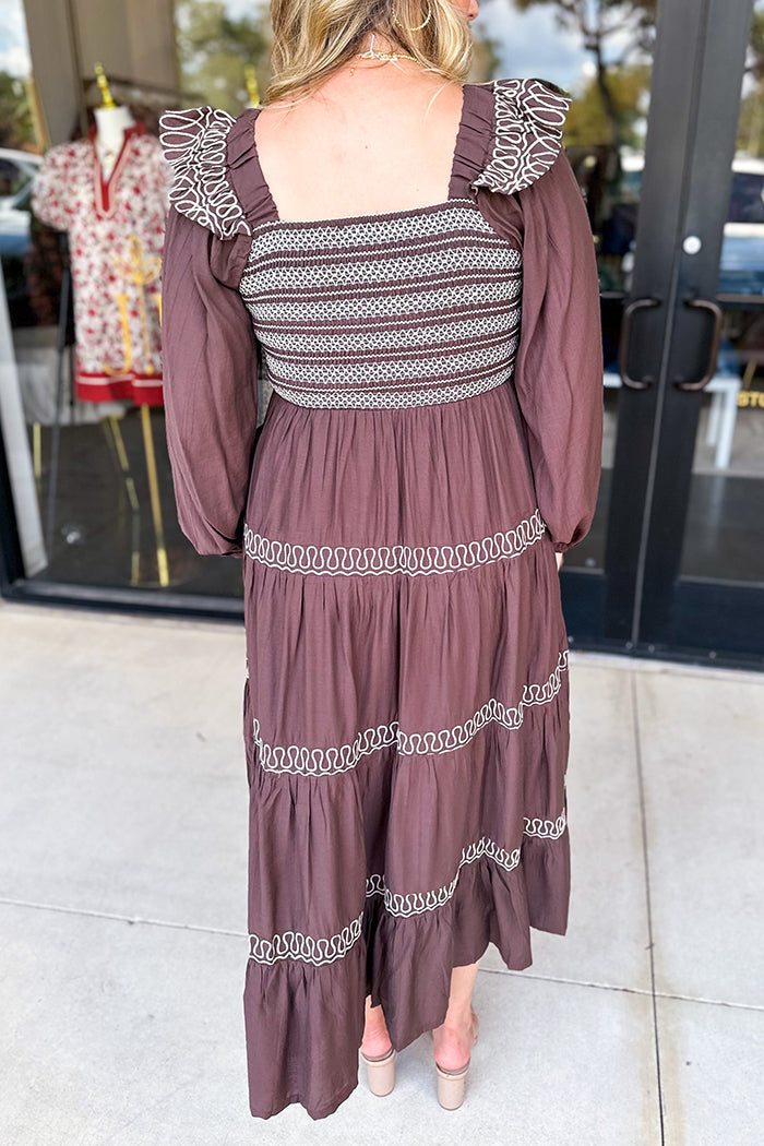 Elastic Smocking Boho Dress