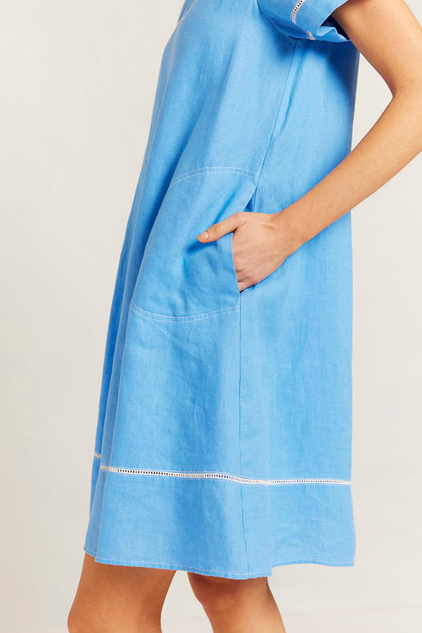 Casual Linen Pocket Dress