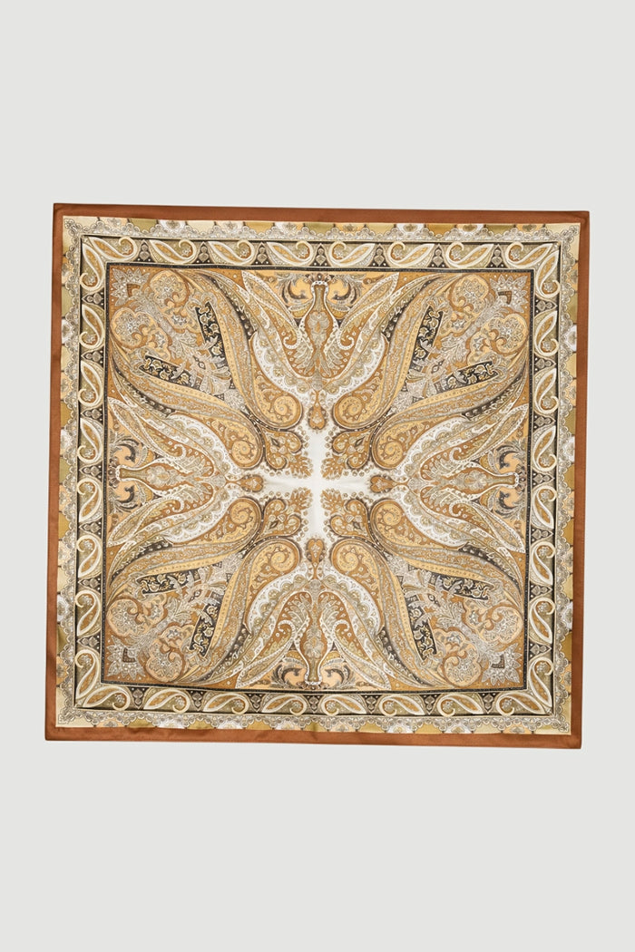 Ethnic Patterned Square Scarf