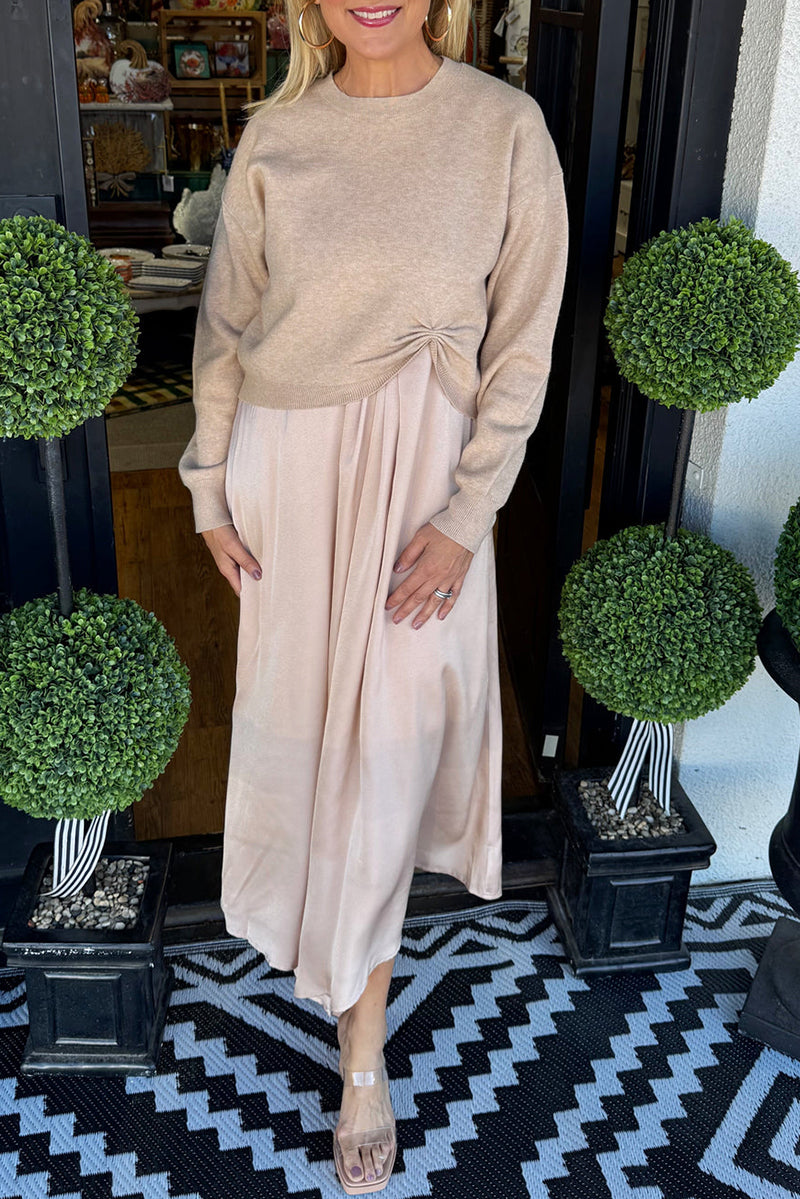 Sweater And Dress Two-Piece Set