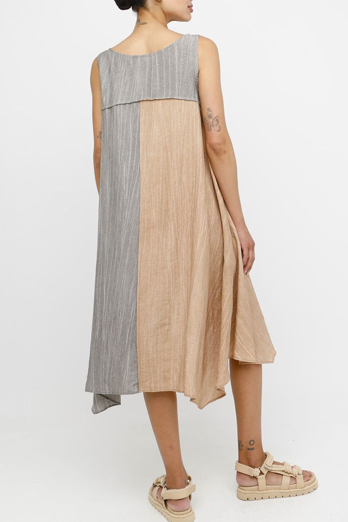 Reversible Sleeveless Pocket Dress