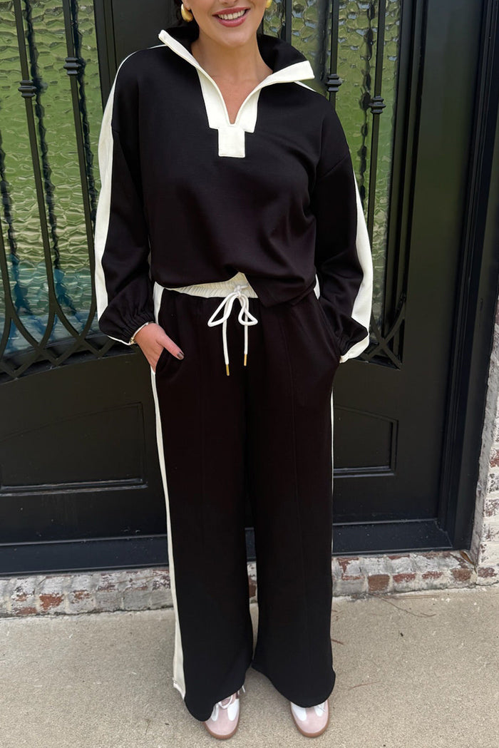 Athleisure V-Neck Pocket Set