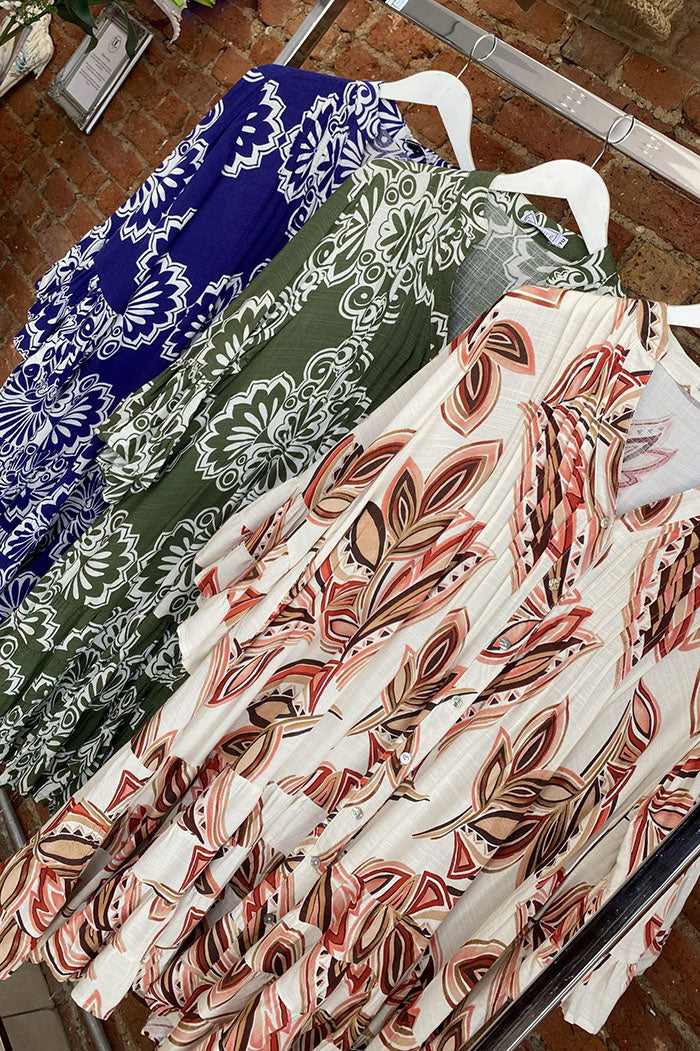 Flared Sleeve Ruffles Dress