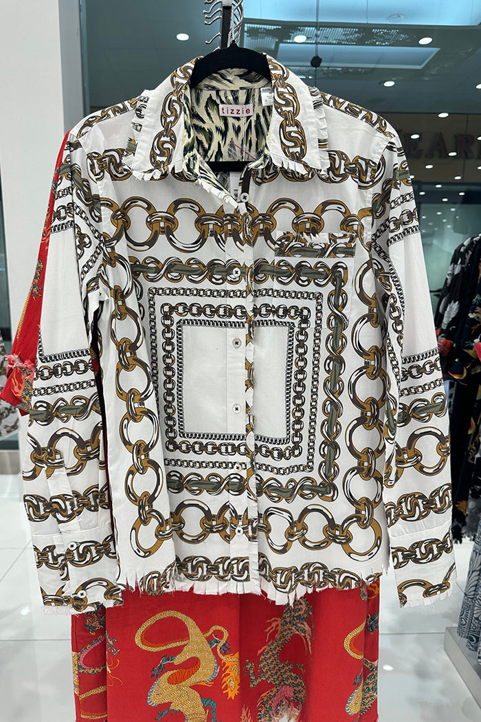 Casual Link Pattern Top