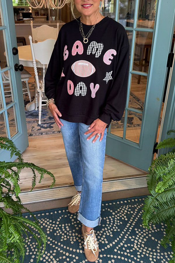 Game Day Patchwork Top