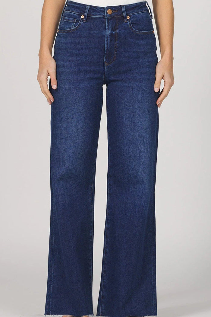 High-Waisted Wide-Leg Jeans