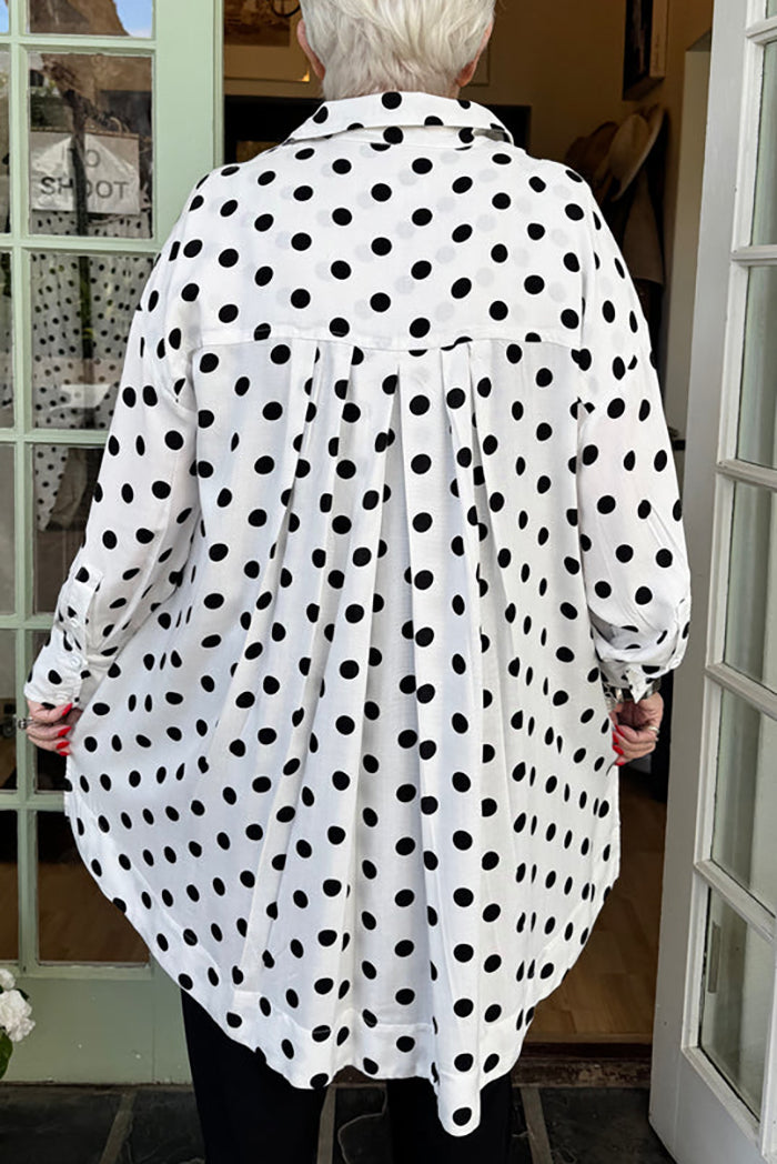 Big Spot High Low Shirt