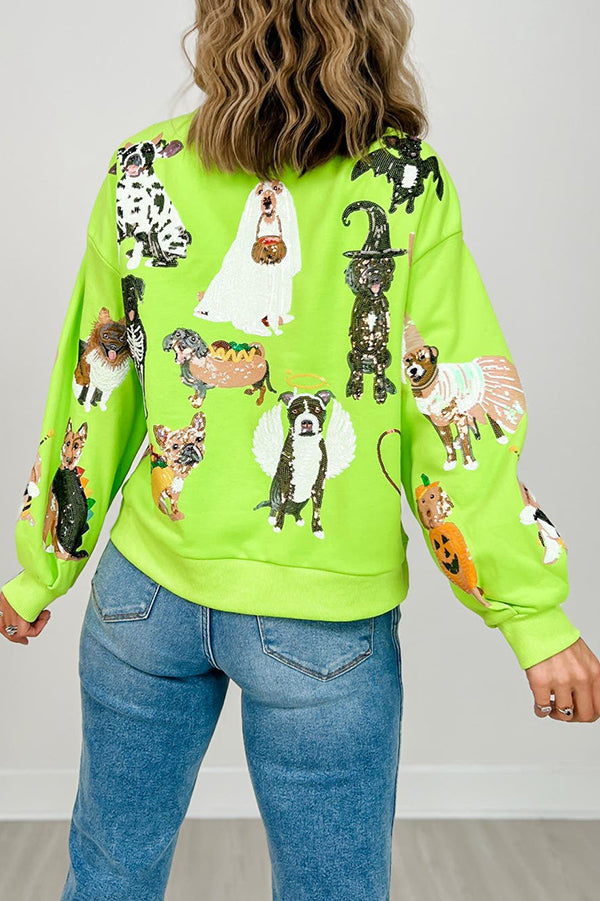 Casual Halloween Dogs Sweatshirt